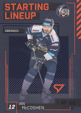 McCoshen Ian 23-24 Tipsport Extraliga Starting Lineup 2nd Period #SL-33