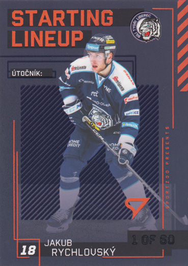 Rychlovský Jakub 23-24 Tipsport Extraliga Starting Lineup 2nd Period #SL-36