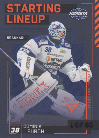 Furch Dominik 23-24 Tipsport Extraliga Starting Lineup 2nd Period #SL-37