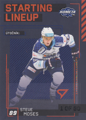 Moses Steve 23-24 Tipsport Extraliga Starting Lineup 2nd Period #SL-41