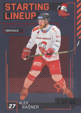 Rašner Alex 23-24 Tipsport Extraliga Starting Lineup 2nd Period #SL-45