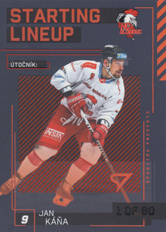 Káňa Jan 23-24 Tipsport Extraliga Starting Lineup 2nd Period #SL-46