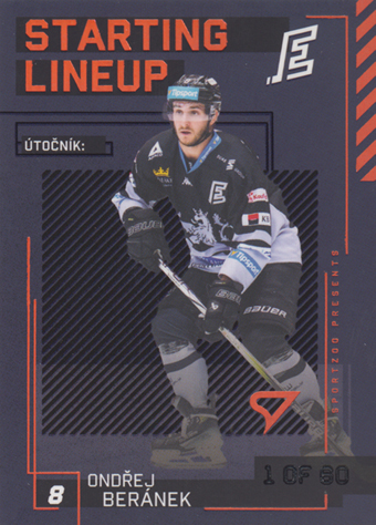 Beránek Ondřej 23-24 Tipsport Extraliga Starting Lineup 2nd Period #SL-52