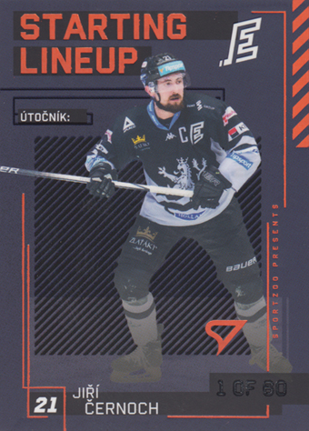 Černoch Jiří 23-24 Tipsport Extraliga Starting Lineup 2nd Period #SL-53