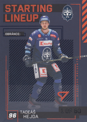 Hejda Tadeáš 23-24 Tipsport Extraliga Starting Lineup 2nd Period #SL-81
