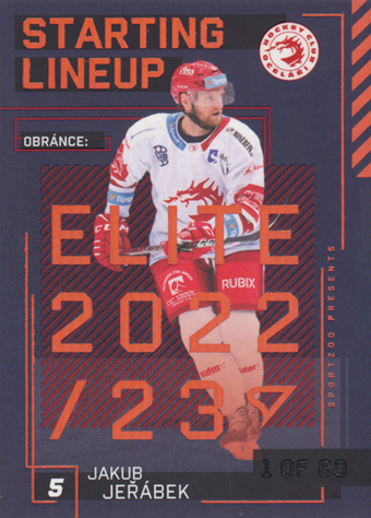 Jeřábek Jakub 23-24 Tipsport Extraliga Starting Lineup 2nd Period #SL-87