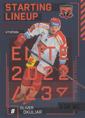 Okuliar Oliver 23-24 Tipsport Extraliga Starting Lineup 2nd Period #SL-88