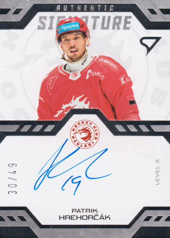 Hrehorčák Patrik 24-25 Tipsport Extraliga Authentic Signature Level 3 #SL3-PH