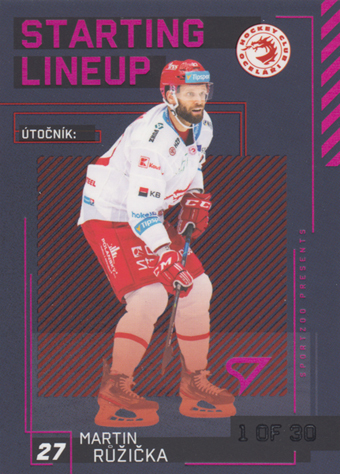 Růžička Martin 23-24 Tipsport Extraliga Starting Lineup 3rd Period #SL-05