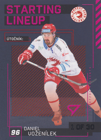 Voženílek Daniel 23-24 Tipsport Extraliga Starting Lineup 3rd Period #SL-06