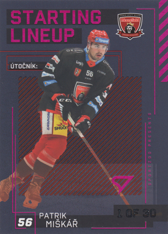 Miškář Patrik 23-24 Tipsport Extraliga Starting Lineup 3rd Period #SL-11