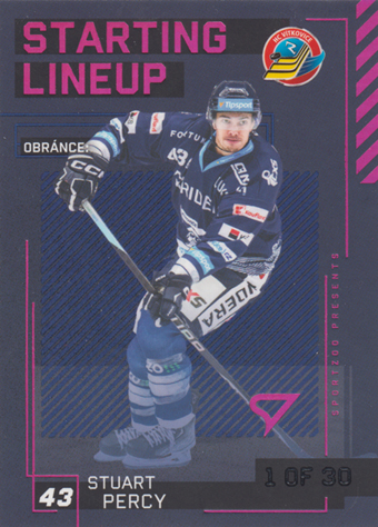 Percy Stuart 23-24 Tipsport Extraliga Starting Lineup 3rd Period #SL-21