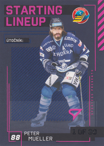 Mueller Peter 23-24 Tipsport Extraliga Starting Lineup 3rd Period #SL-24