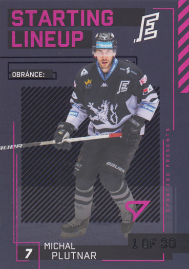 Plutnar Michal 23-24 Tipsport Extraliga Starting Lineup 3rd Period #SL-51