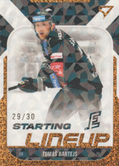 Bartejs Tomáš 22-23 Tipsport Extraliga Starting Lineup 3rd Period #SL-69