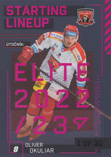 Okuliar Oliver 23-24 Tipsport Extraliga Starting Lineup 3rd Period #SL-88