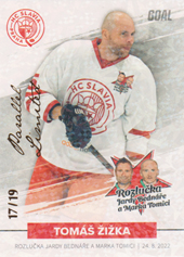 Žižka Tomáš 2022 GOAL Cards Rozlučka Slavia Parallel #10