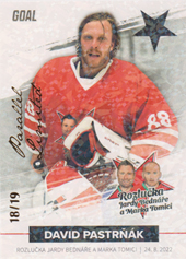 Pastrňák David 2022 GOAL Cards Rozlučka Slavia Parallel #38