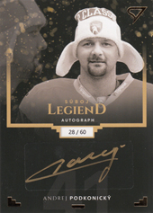 Podkonický Andrej 2019 Winter Classic Súboj legiend Autograph #A15