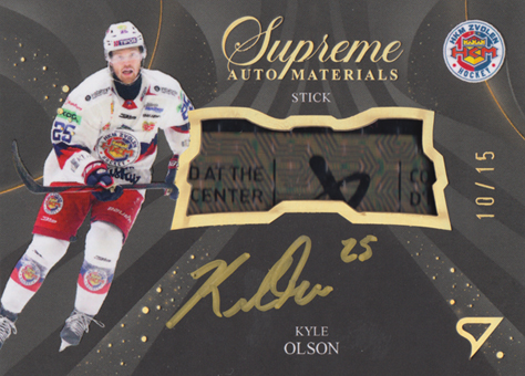 Olson Kyle 24-25 Tipos Extraliga Supreme Auto Materials #SM-KO