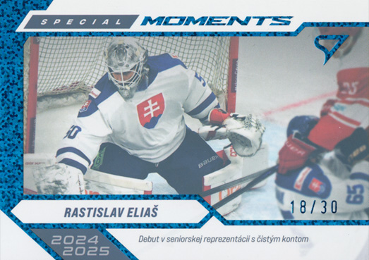 Eliaš Rastislav 2025 Hokejové Slovensko Special Moments Blue #SM-20
