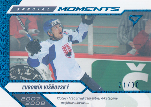 Višňovský Ľubomír 2025 Hokejové Slovensko Special Moments Blue #SM-26