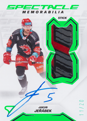Jeřábek Jakub 23-24 Tipsport Extraliga Spectacle Memorabilia Green #SM-JJ