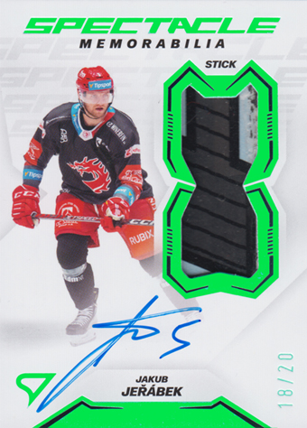 Jeřábek Jakub 23-24 Tipsport Extraliga Spectacle Memorabilia Green #SM-JJ