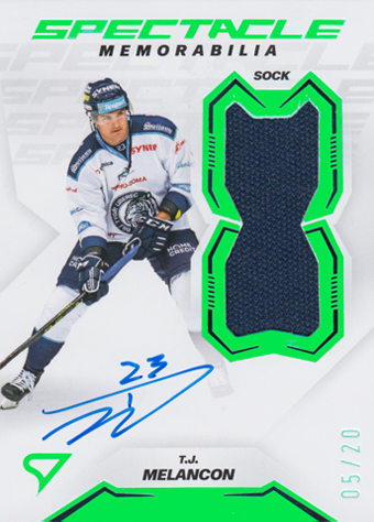 Melancon T.J. 23-24 Tipsport Extraliga Spectacle Memorabilia Green #SM-TM