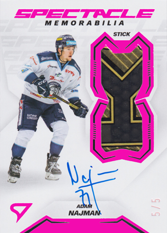 Najman Adam 23-24 Tipsport Extraliga Spectacle Memorabilia Pink #SM-AN
