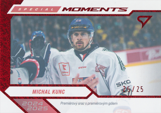 Kunc Michal 2025 Hokejové Česko Special Moments Limited #SM-15