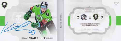 Kousal Pavel 21-22 Tipsport Extraliga Star Night Booklet #SN-PK