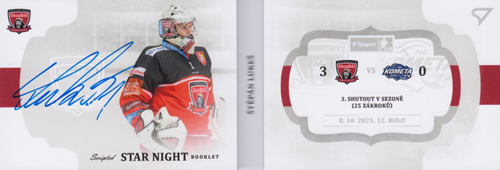 Lukeš Štěpán 21-22 Tipsport Extraliga Star Night Booklet #SN-SL