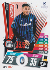 Palomino José Luis 20-21 Topps Match Attax Extra CL Top Speed Talent #SPE13