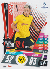Hazard Thorgan 20-21 Topps Match Attax Extra CL Top Speed Talent #SPE18
