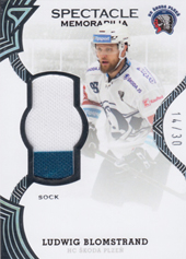 Blomstrand Ludwig 21-22 Tipsport Extraliga Spectacle Memorabilia #SR-LB