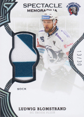 Blomstrand Ludwig 21-22 Tipsport Extraliga Spectacle Memorabilia #SR-LB