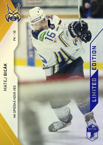 Giľák Matej 21-22 Tipos Extraliga Blue #208