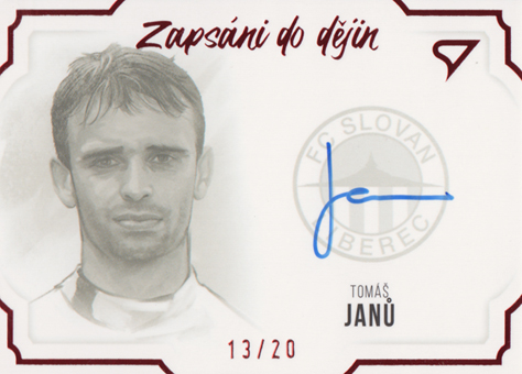 Janů Tomáš 2023 Dekády fotbalové ligy Zapsáni do dějin Auto Red #S-TJ