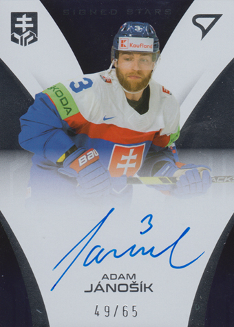 Jánošík Adam 2024 Hokejové Slovensko Signed Stars #SS-AJ