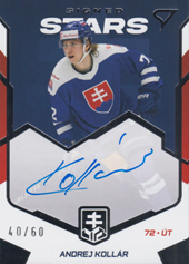 Kollár Andrej 2023 Hokejové Slovensko Signed Stars #SS-AK