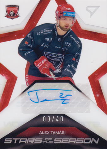 Tamáši Alex 2025 Tipsport ELH Play Off Stars of the Season Auto #SS-AT