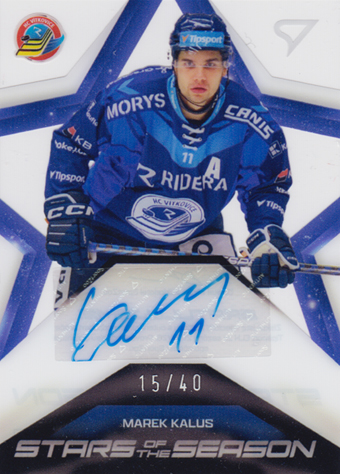 Kalus Marek 2025 Tipsport ELH Play Off Stars of the Season Auto #SS-KU