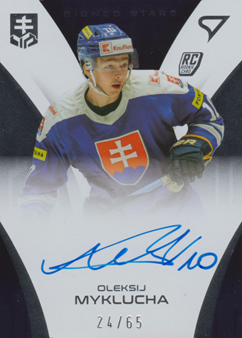 Myklukha Oleksiy 2024 Hokejové Slovensko Signed Stars #SS-OM