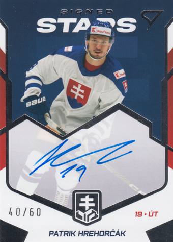 Hrehorčák Patrik 2023 Hokejové Slovensko Signed Stars #SS-PH