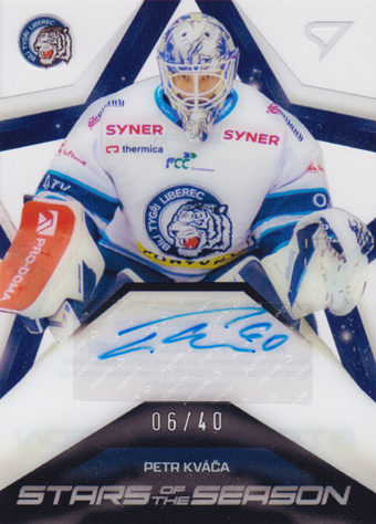 Kváča Petr 2025 Tipsport ELH Play Off Stars of the Season Auto #SS-PK