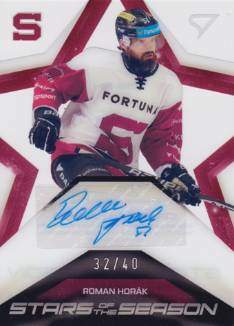 Horák Roman 2025 Tipsport ELH Play Off Stars of the Season Auto #SS-RH