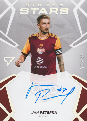 Peterka Jan 24-25 Chance Liga Signed Stars Level 1 #SL1-PE