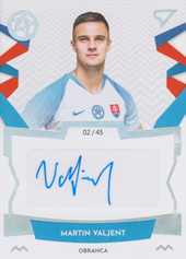 Valjent Martin 19-20 Futbalové Slovensko Slovenskí sokoli Autograph #RA09