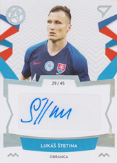 Štetina Lukáš 19-20 Futbalové Slovensko Slovenskí sokoli Autograph #RA12